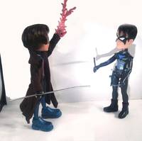 Gambit Vs. Nightwing Bratz! Comic Strip Panel #5
