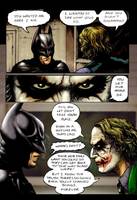 The Dark Knight: Interrogation Comic Strip Panel #1