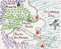 Howie's GI Joe Special Missions #2 - Border War PART 1 Comic Strip Panel #2 [Map of the Area]