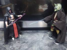 Jedi/Sith: Death Match Comic Strip Panel #1 [Sith Jedi duel]