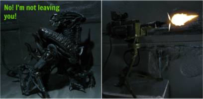 A brief study in the peculiar behavioral traits of the Xenomorph Comic Strip Panel #18