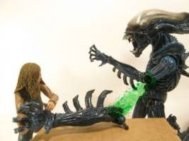 A brief study in the peculiar behavioral traits of the Xenomorph Comic Strip Panel #3