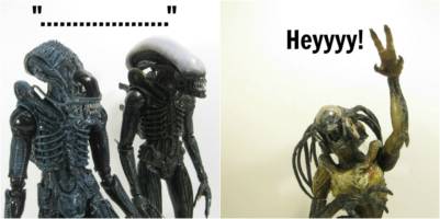 A brief study in the peculiar behavioral traits of the Xenomorph Comic Strip Panel #6