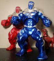 Red & Blue Supermen (Marvel Icon) Custom Action Figure