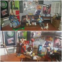 Man Cave (My Heroes) Custom Diorama / Playset