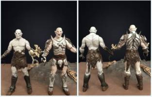 Azog in B.O.T.F.A.-armor (Hobbit) Custom Action Figure [Before / after]