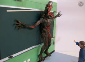 Stranger Things Diorama "Eleven Vs Demogorgon" (Stranger Things) Custom Diorama / Playset