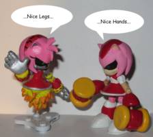 Metal Amy (Sonic) Custom Action Figure