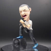 Custom Caricature Figurine Chester Bennington (Music) Custom Miniature / Figurine