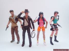 Dora the Explorer (Dora the Explorer) Custom Action Figure [Dora the Explorer custom action figure with Nathan Drake, Indiana Jones and Lara Croft]