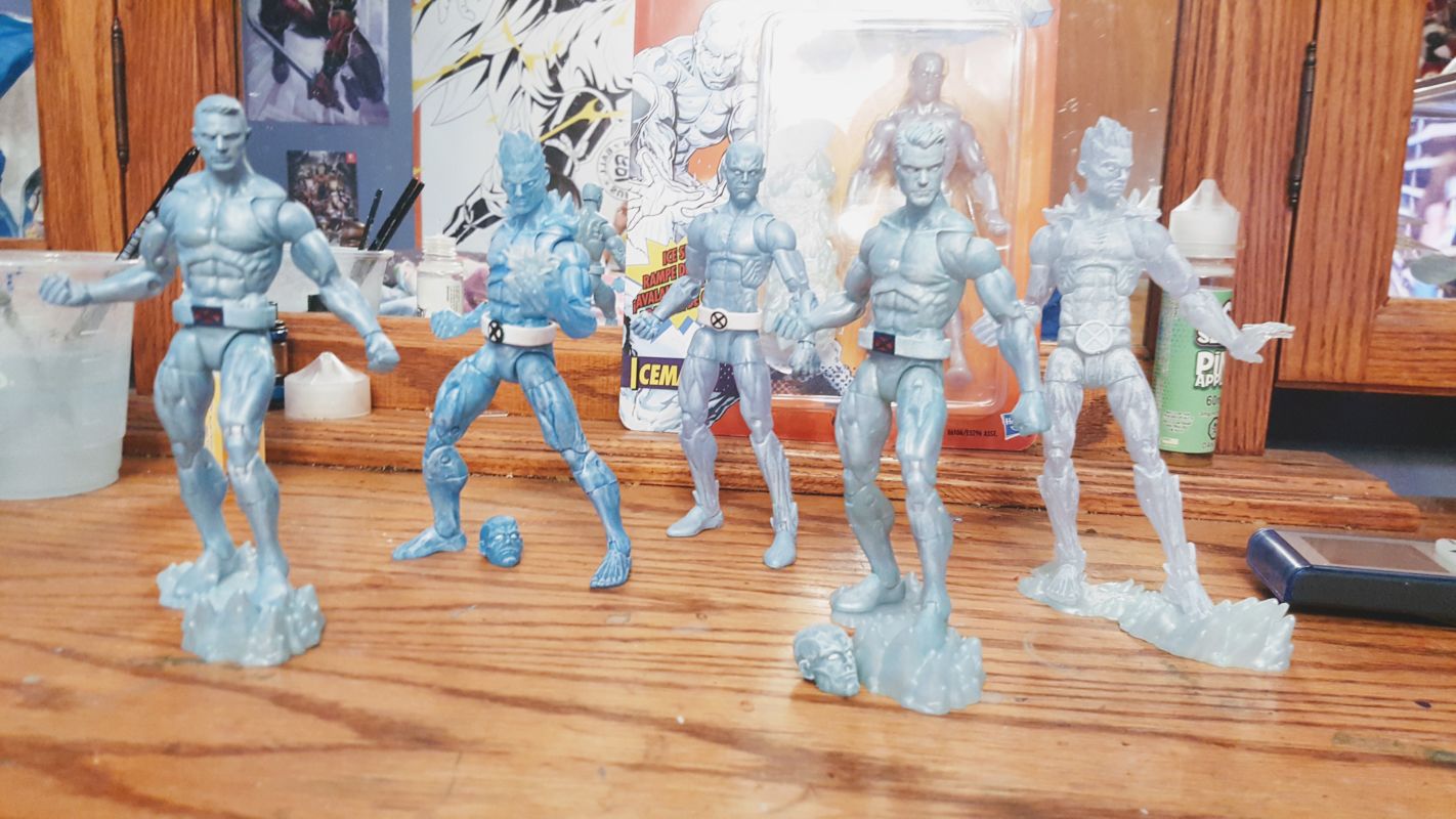 marvel legends custom iceman