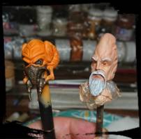 Star Wars Heads (Plo Koon, KiAdiMundi, Clone Troopers, Tenel Ka, Corran Horn) (Star Wars) Custom Other