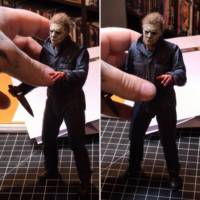 2018 Michael Myers custom repaint and hair (Halloween) Custom Action Figure