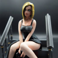 Custom Figurine Aya Brea - Parasite Eve 1 (Parasite Eve) Custom Miniature /  Figurine