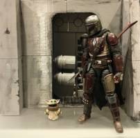The Mandalorian & The Child (baby Yoda) diorama (Star Wars) Custom Action Figure