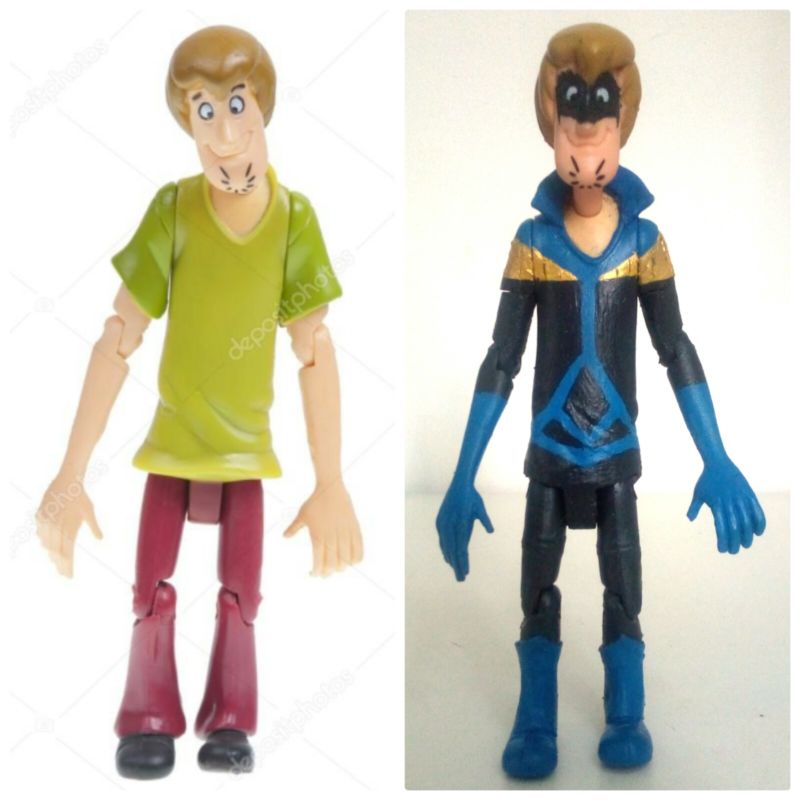 Shaggy as Nightwing (Scooby Doo) Custom Action Figure