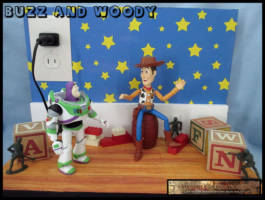 Buzz and Woody (Toy Story) Custom Diorama / Playset