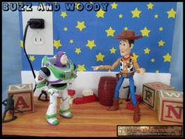 Buzz and Woody (Toy Story) Custom Diorama / Playset