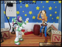 Buzz and Woody (Toy Story) Custom Diorama / Playset
