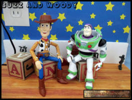 Buzz and Woody (Toy Story) Custom Diorama / Playset