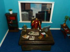 Tony Stark office diorama (Marvel Legends) Custom Diorama / Playset