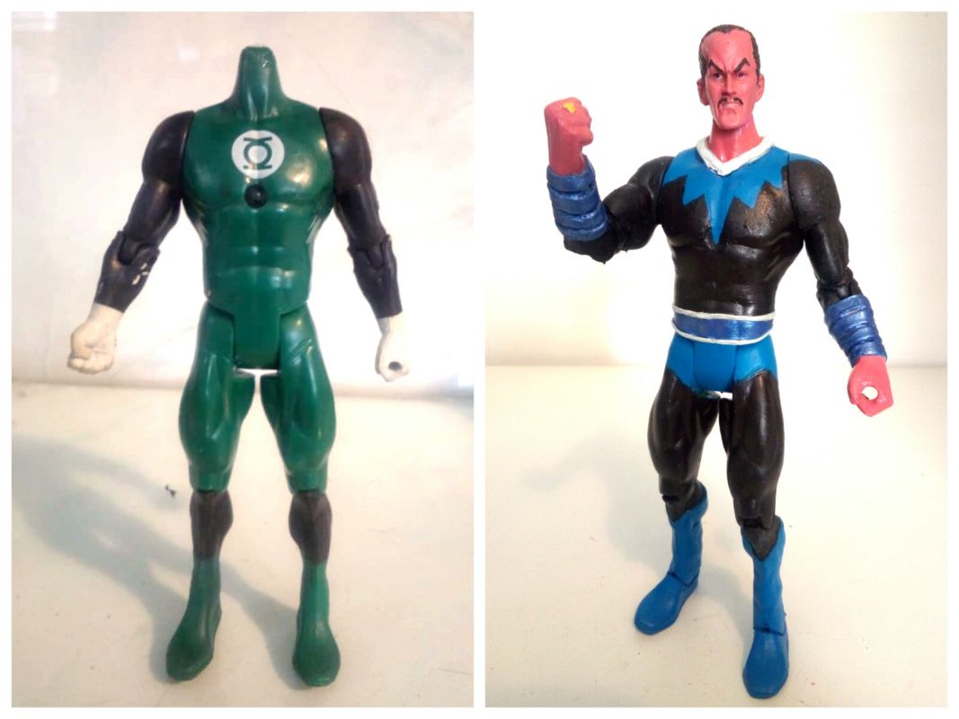 Green Lantern Corps Sinestro Waterslide Decals for 1/12 & 1/18 Action Figures 