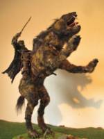 Warg with rider, custom of the toybiz figures (Gorbag) (Lord of the Rings) Custom Action Figure