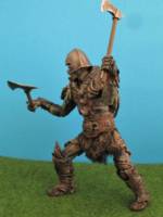Orc footsoldier with axes, custom of the Uruk-Hai berserker figure by toybiz. (Lord of the Rings) Custom Action Figure