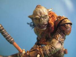 Orc spearman, custom of the McFarlane gravedigger figure. (Lord of the Rings) Custom Action Figure