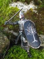 Gondorian soldier, custom of the Faramir in armor figure by Toybiz (Lord of the Rings) Custom Action Figure