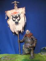 Orc banner carrier, custom of the dungeon master figure by toybiz (Lord of the Rings) Custom Action Figure