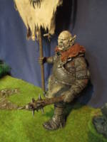 Orc banner carrier, custom of the dungeon master figure by toybiz (Lord of the Rings) Custom Action Figure