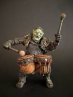 Orc drummer boy, custom of the dungeon master figure by toybiz. (Lord of the Rings) Custom Action Figure