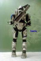 Silver w/ Blue Mark VI (Halo) Custom Action Figure