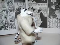 Neca TMNT black and white Splinter (Teenage Mutant Ninja Turtles) Custom Action Figure