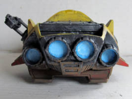 Gobaht (Lakura Merchant) & Rocket Delivery Speeder (Star Wars) Custom Vehicle [Rear View]