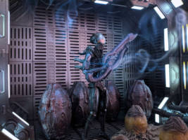 Neill Blomkamp's Alien 5 Ripley Concept (Aliens) Custom Action Figure
