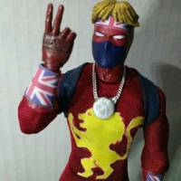 One 12th Scale MEZCO Captain Britain . First Appearance (Marvel) Custom Action Figure