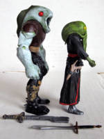 Cap'n Snakebeard (Cthulhoid Pirate) & Firstmate (Cthulhoid Dagon Brute Pirate) (Horror) Custom Action Figure [Right View]