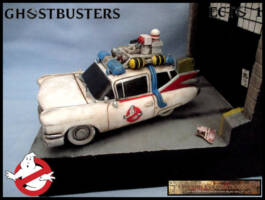 Ghostbusters Toony Ecto-1 (Ghostbusters) Custom Diorama / Playset