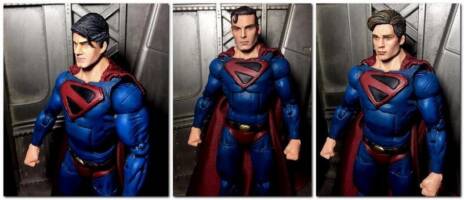 CW Kingdom Come Superman with alternate Reeve and Welling heads (Marvel Legends) Custom Action Figure