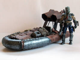 Shaba Kingdo -Skrilling Bounty Hunter & Wasteland Speeder (Star Wars) Custom Action Figure