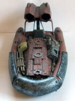 Shaba Kingdo -Skrilling Bounty Hunter & Wasteland Speeder (Star Wars) Custom Action Figure [Front View Speeder]