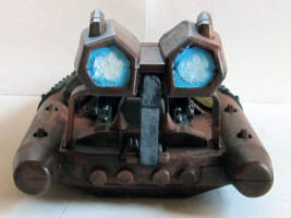 Shaba Kingdo -Skrilling Bounty Hunter & Wasteland Speeder (Star Wars) Custom Action Figure [Rear View Speeder]