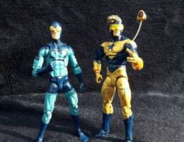 Blue Beetle and Booster Gold (DC Universe) Custom Action Figure