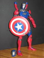 Iron Man (Captain America Armor) (Marvel) Custom Action Figure