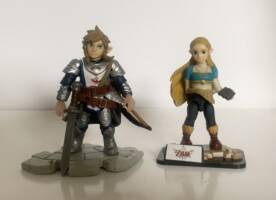 Zelda Hyrule Warriors Link and Zelda poseable Figures (Legend of Zelda) Custom Action Figure
