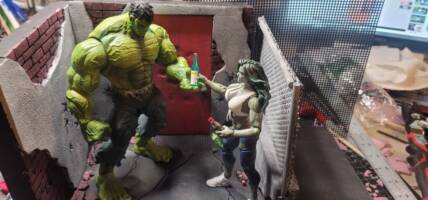 Fanced In Ver 1 and 2 (Marvel) Custom Diorama / Playset