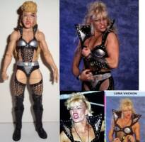 Luna Vachon (Wrestling) Custom Action Figure [Reference pics with the figure]