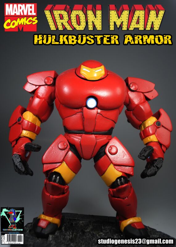 Amazon.com: Iron Man Hulkbuster Armor Comic Book Action Figure : Toys &  Games